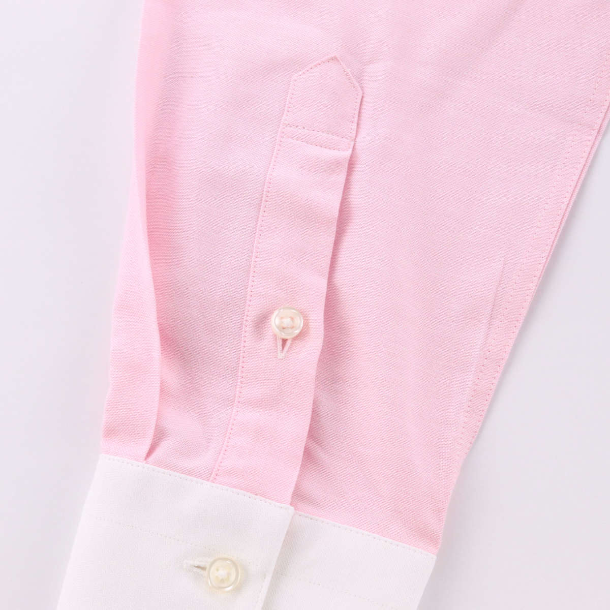 doublet ドレスシャツ シルク混ピンク ドレスシャツ ワイドカラー ピンク無地 アルモ生地使用 | LES