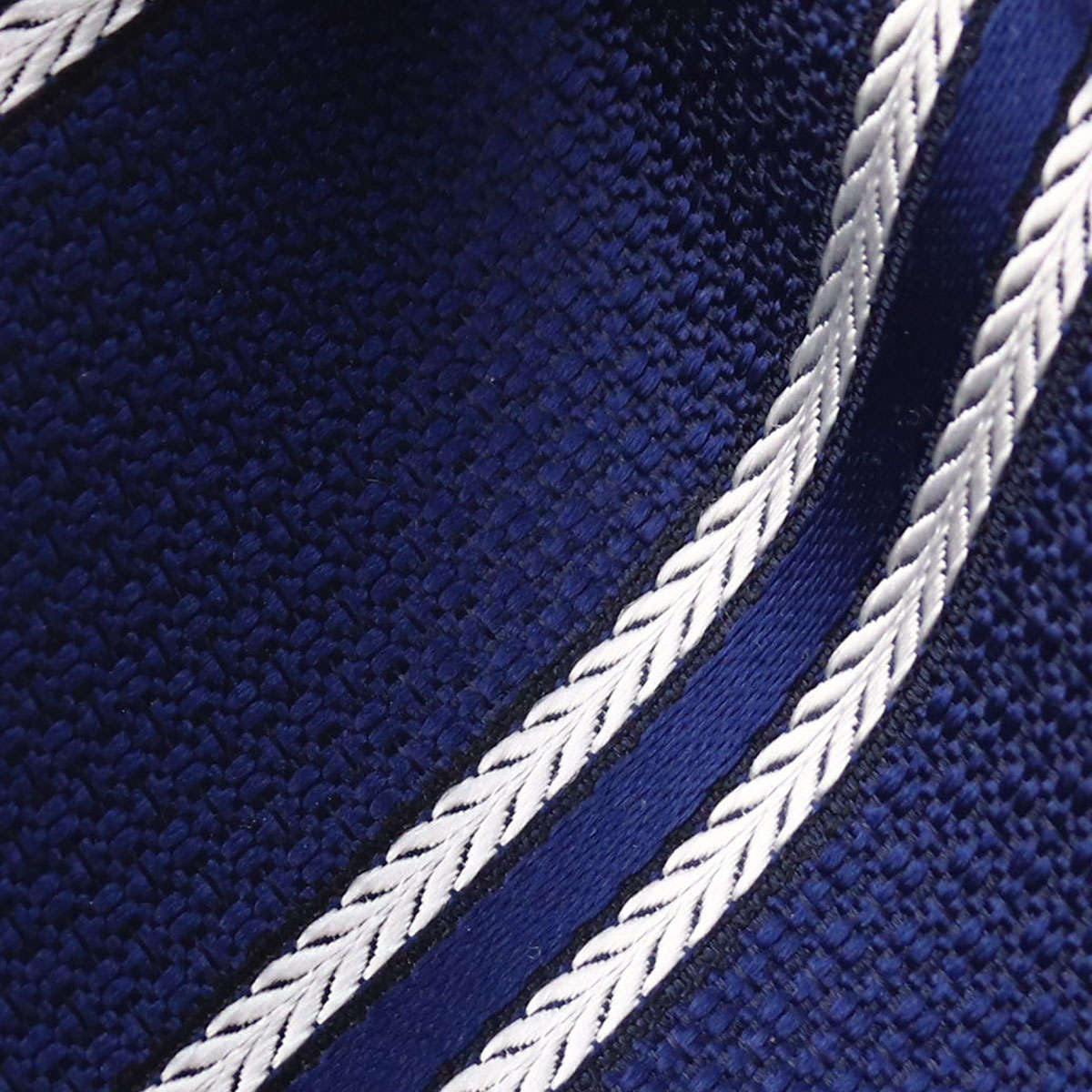 【新品】Seaward & Stearn／レジメンタル／ネイビー×グレー／英国製 ネクタイ ジャガード無地 | SEAWARD&STEARN (Men)/シーワード