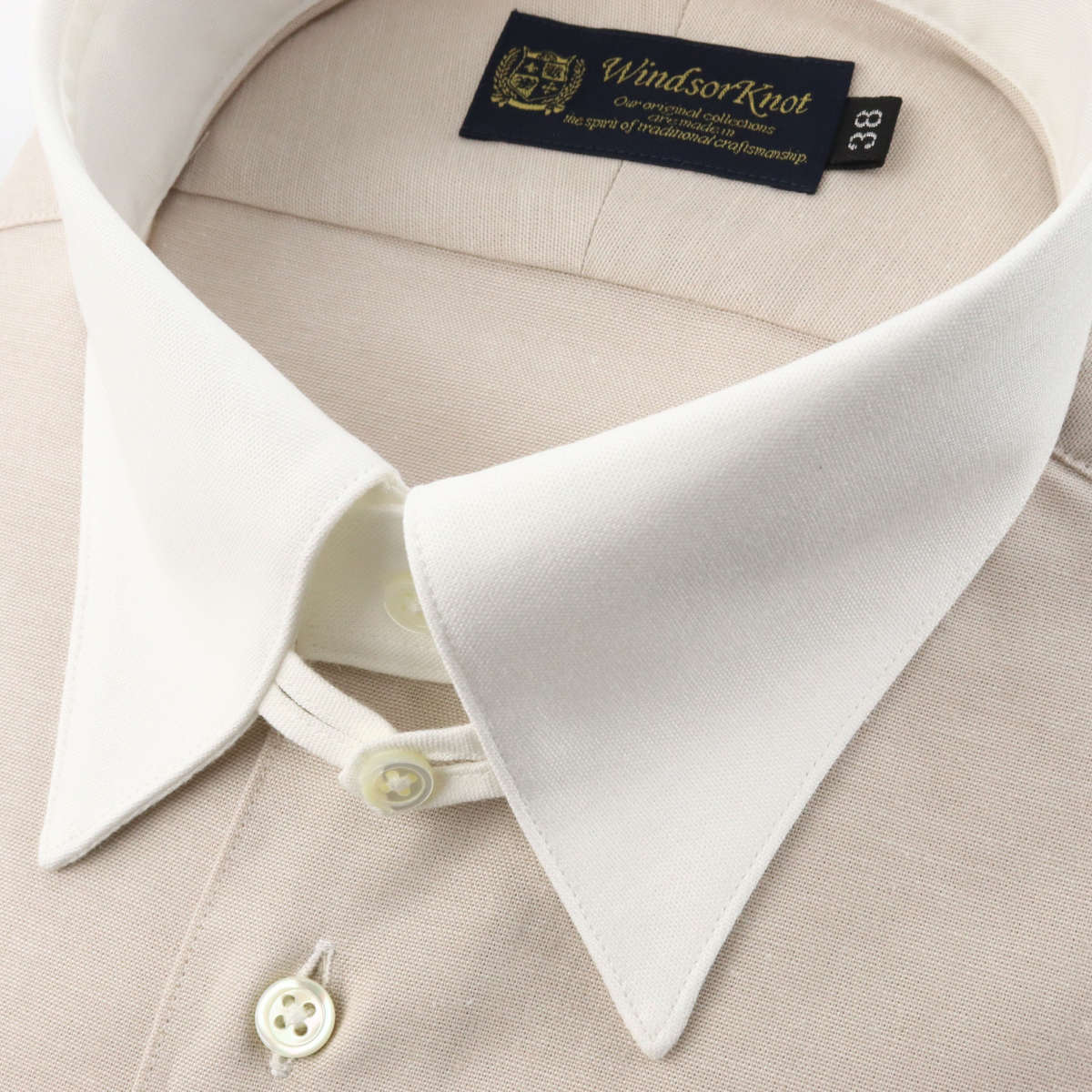 【美品】Audire ダブルカラードレスシャツ Double collar dress shirt (White) – Audire